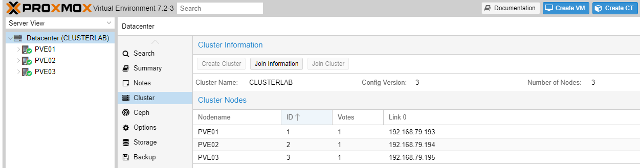 Jornada Proxmox VE: Cluster PVE - RunbookBR